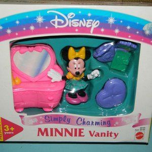 Vintage Disney Simply Charming Minnie Vanity Toy #66195 Mattel